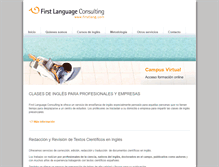 Tablet Screenshot of firstlang.com